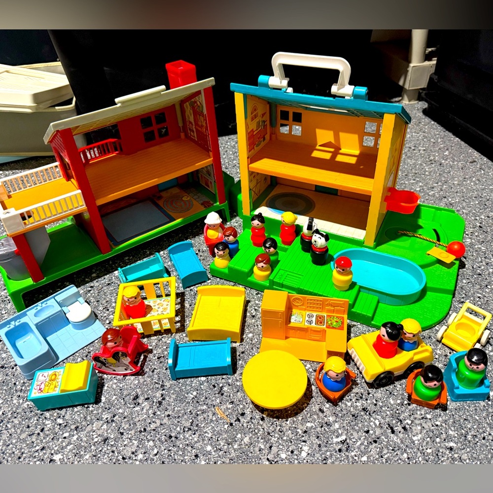 Vintage Little People Neighborhood Playset